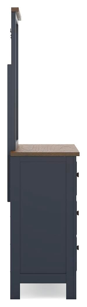 Landocken Queen Panel Bed, Dresser and Mirror