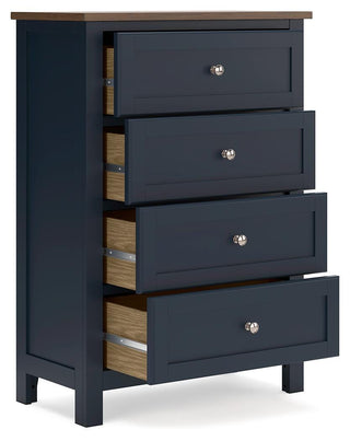 Landocken Twin Panel Bed, Chest and Nightstand