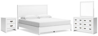 Binterglen King Panel Bed, Dresser, Mirror and Nightstand