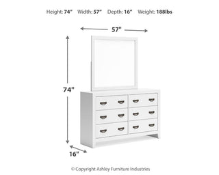 Binterglen King Panel Bed, Dresser and Mirror