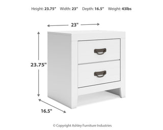 Binterglen Twin Panel Bed, Dresser, Mirror, Chest and 2 Nightstands