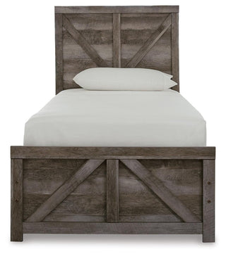 Wynnlow Twin Crossbuck Panel Bed, Dresser and Mirror
