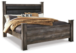 Wynnlow Queen Upholstered Poster Bed