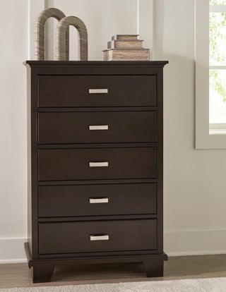 Covetown Full Panel Bed, Chest and Nightstand