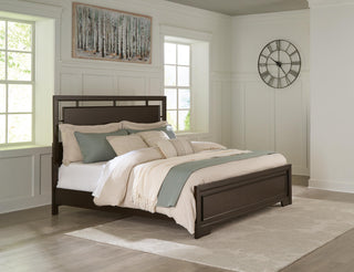 Covetown California King Panel Bed, Dresser and Mirror