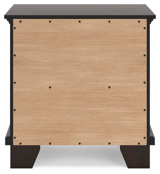 Covetown California King Panel Bed and 2 Nightstands