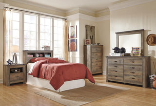 Trinell Bookcase Headboard - Twin