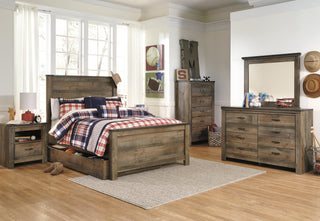 Trinell Twin Panel Bed with 1 Large Storage Drawer