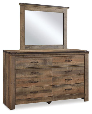 Trinell King Panel Bed, Dresser, Mirror and Nightstand