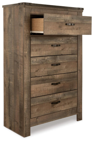 Trinell King Panel Bed, Chest and 2 Nightstands