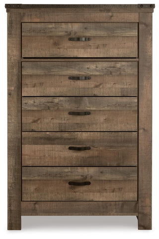 Trinell King Panel Bed. Dresser, Mirror, Chest and 2 Nightstands