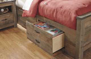 Trinell Bookcase Bed with 2 Storage Drawers - Full
