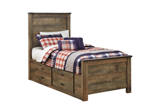 Trinell Panel Bed with 2 Storage Drawers - Twin