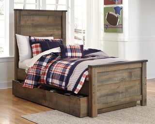 Trinell Panel Bed with 1 Large Storage Drawer - Twin
