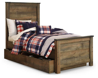 Trinell Panel Bed with 1 Large Storage Drawer - Twin