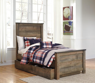 Trinell Panel Bed with 1 Large Storage Drawer - Twin