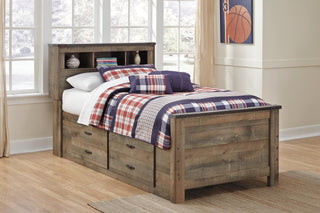 Trinell Bookcase Bed with 2 Storage Drawers - Twin