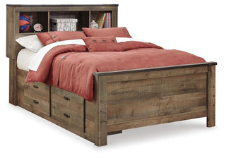 Trinell Bookcase Bed with 2 Storage Drawers - Full