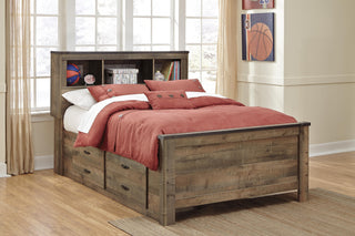 Trinell Bookcase Bed with 2 Storage Drawers - Full