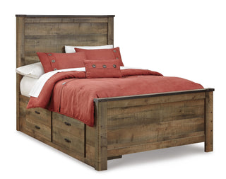 Trinell Panel Bed with 2 Storage Drawers - Full