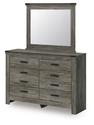 Frandern Twin Panel Bed, Dresser and Mirror