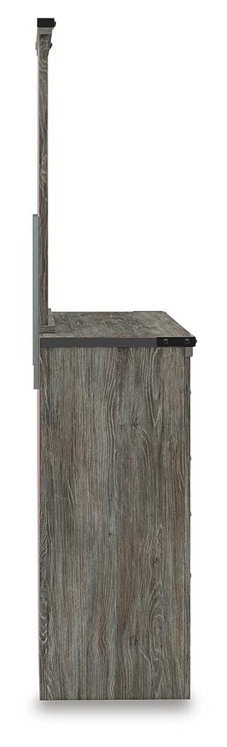 Frandern Full Bookcase Bed, Dresser and Mirror
