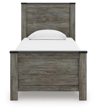 Frandern Twin Panel Bed, Dresser and Mirror