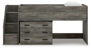 Frandern Twin Loft Bed with Drawer Storage