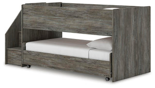 Frandern Twin Over Twin Loft Bed and Mattresses