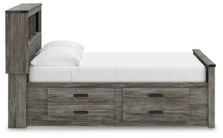 Frandern Bookcase Panel Bed with Storage