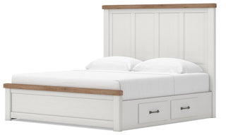 Savonport Panel Bed with Storage - King