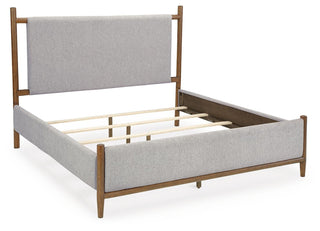 Lyncott King Upholstered Bed, Dresser and Mirror
