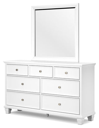 Fortman Queen Panel Bed, Dresser, Mirror and 2 Nightstands