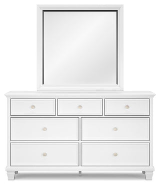 Fortman California King Panel Bed, Dresser and Mirror