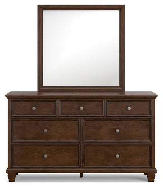Danabrin King Panel Bed, Dresser, Mirror and Nightstand