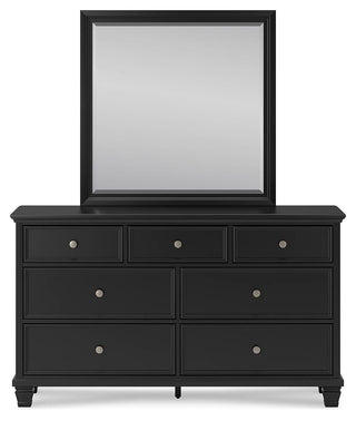 Lanolee King Panel Bed, Dresser, Mirror and Nightstand