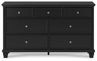 Lanolee California King Panel Bed, Dresser, Chest and 2 Nightstands