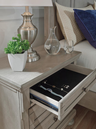 Lettner King Panel Bed with Dresser, Mirror and Nightstand