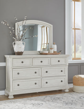 Robbinsdale King Panel Bed, Dresser, Mirror, Chest and 2 Nightstands