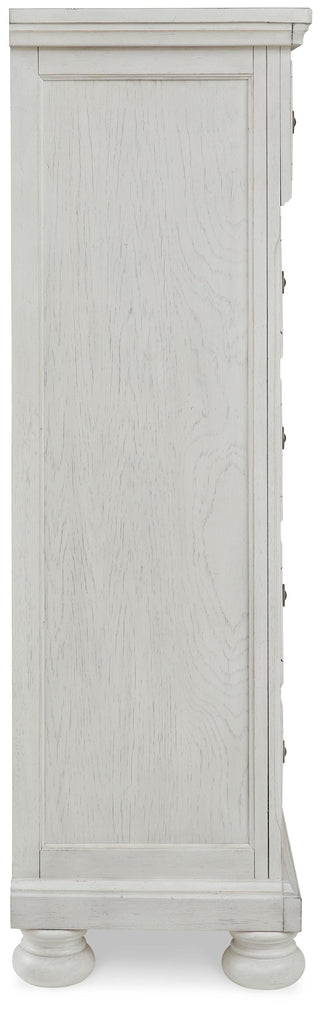 Robbinsdale King Panel Bed, Dresser, Mirror, Chest and 2 Nightstands