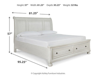 Robbinsdale Sleigh Bed with Storage