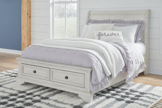Robbinsdale Full Storage Bed and Nightstand