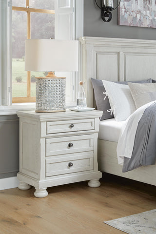 Robbinsdale Full Storage Sleigh Bed, Dresser, Mirror, Chest and Nightstand
