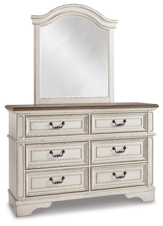 Realyn Full Panel Bed, Dresser, Mirror and Chest