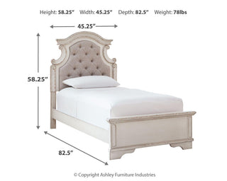 Realyn Queen Upholstered Panel Bed