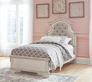 Realyn Queen Upholstered Panel Bed