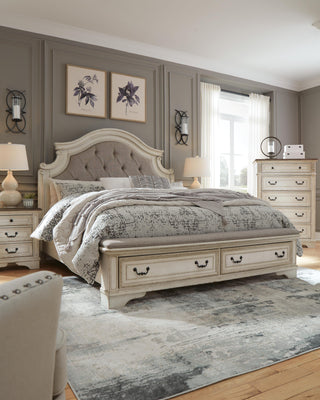 Realyn Upholstered Storage Bed - King