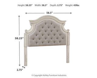 Realyn Twin UPH Panel Headboard