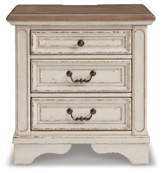Realyn Full Panel Bed, Dresser, Mirror, Chest and Nightstand