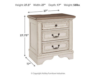 Realyn Chest and 2 Nightstands